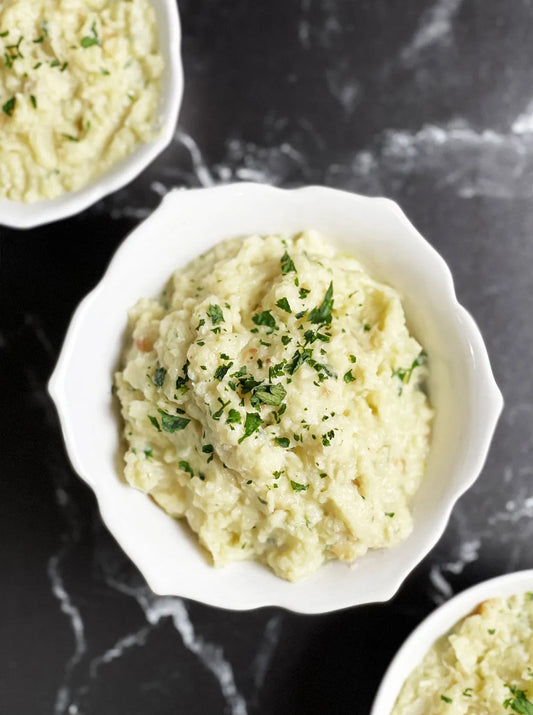 Garlic Parmesan Cauliflower Mash